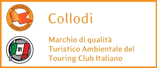 logo bandiere arancioni e logo touring club 