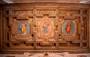 Soffitto ligneo della Chiesa di Pié di Piazza