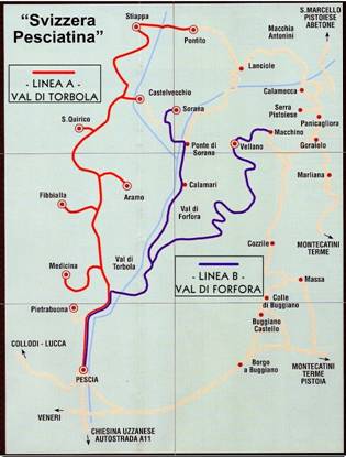 cartina linea A e linea B