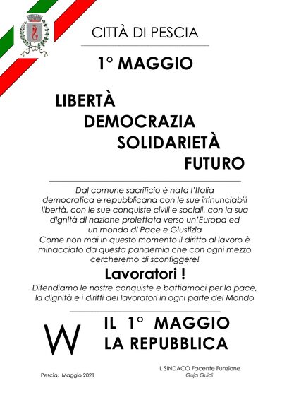 1 maggio locandina