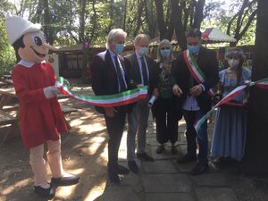 Giurlani e il presidene Bernacchi al Parco