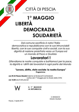 1 maggio locandina